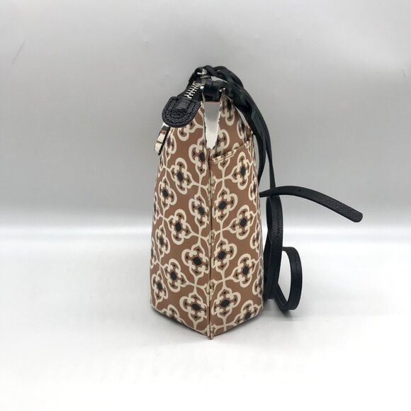 Brighton Tan Coated Canvas Pattern Crossbody - Picture 4 of 10